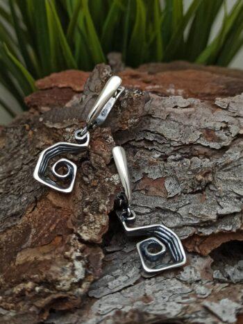 Дамски сребърни обеци 970E