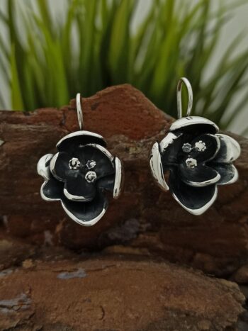 Дамски сребърни обеци 