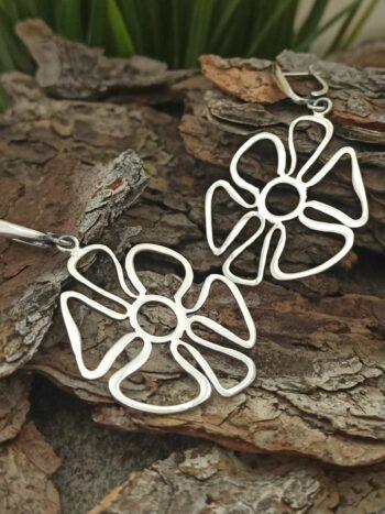 Дамски сребърни обеци „ЦВЕТЕ МОЕ“
