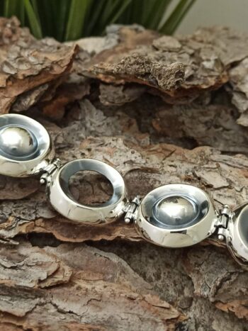 Дамска сребърна гривна 371B