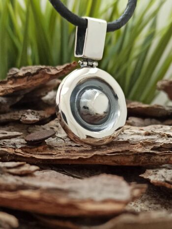 Дамски сребърен медальон 727M