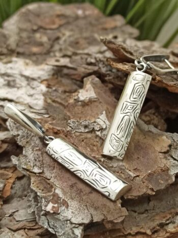 Дамски сребърни обеци 688E