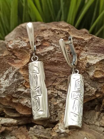 Дамски сребърни обеци 688E