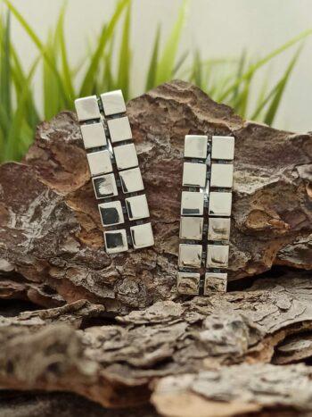 Дамски сребърни обеци 672E