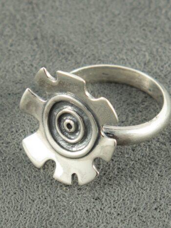 Пръстен Стоунхендж спирала от сребро 1037R Уникална ръчна изработка с марка Studio Nikolas