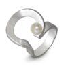 Дамски сребърен пръстен с перла 07R