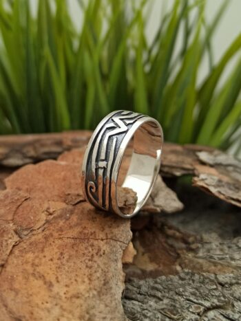 Мъжки сребърен пръстен 513T