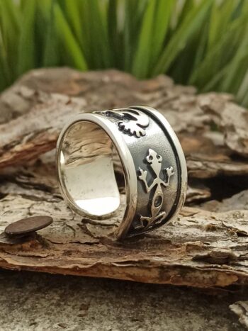 Мъжки сребърен пръстен 341T