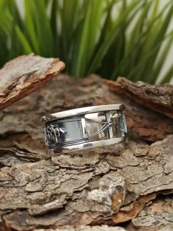 Мъжки сребърен пръстен 343T