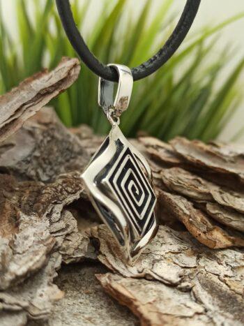 Сребърен медальон „СПИРАЛА” 437M