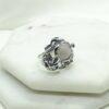 Дамски сребърен пръстен с розов кварц 1205R