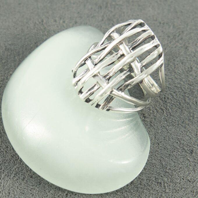 Дамски сребърен пръстен 1175R - Студио Николас - бижута от сребро