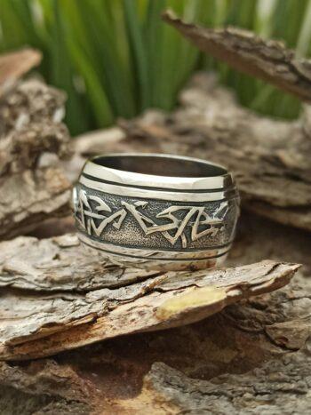 Мъжки сребърен пръстен 216R