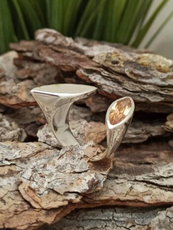 Дамски сребърен пръстен с цирконий 241R