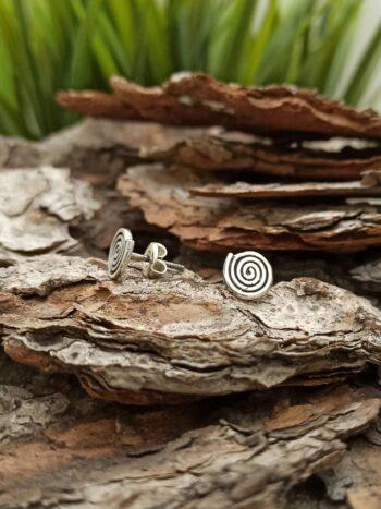 Сребърни обеци на винт модел 122E