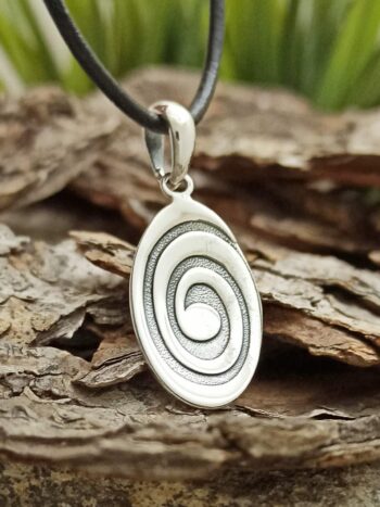 Дамски сребърен медальон 543m