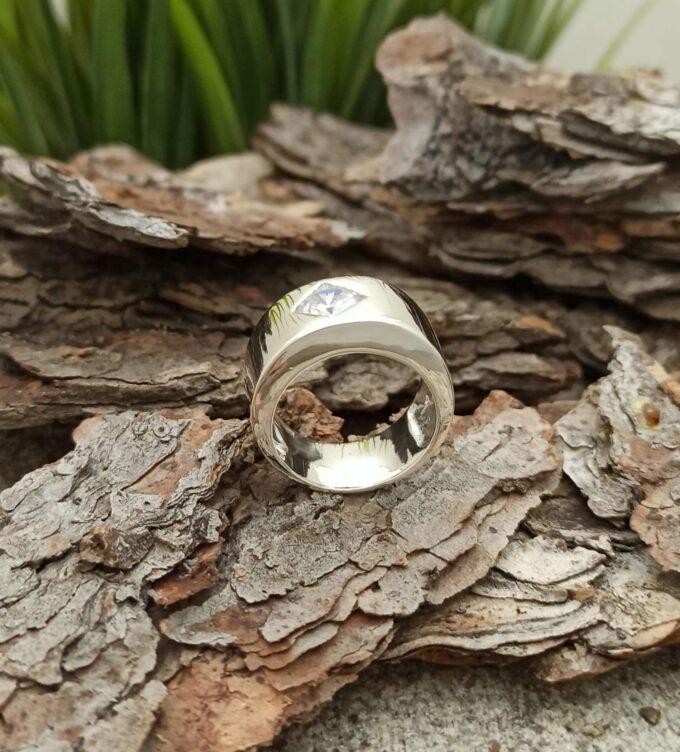 Дамски сребърен пръстен с цирконий 206R бижутерия Николас