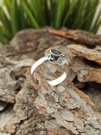 Сребърен пръстен с кралски седеф 1080R