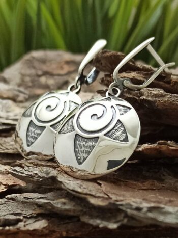 Дамски сребърни обеци 