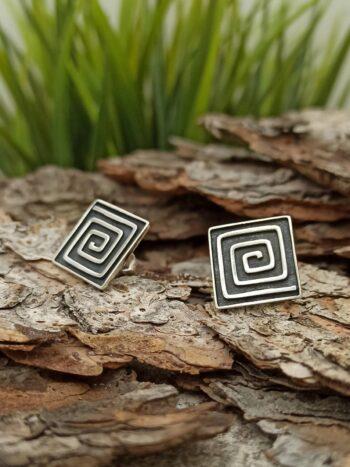 Дамски сребърни обеци 