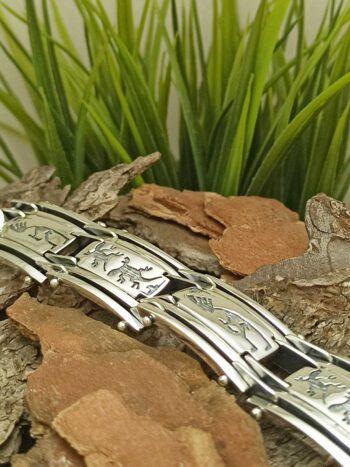 Мъжка сребърна гривна 326B