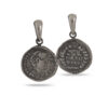 Дамски сребърен медальон "Старинна монета“