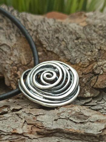 Дамски сребърен медальон 605M