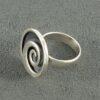 Дамски сребърен пръстен Спирала 485R