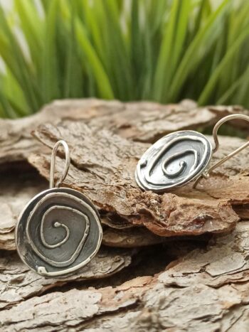 Дамски сребърни обеци 853E