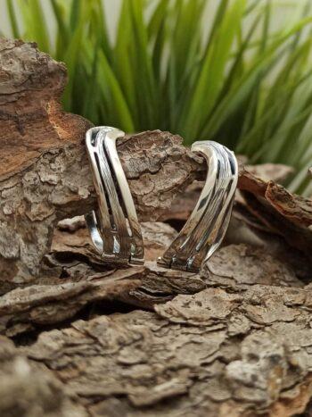 Дамски сребърни обеци 