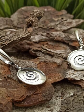 Дамски сребърни обеци 