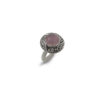 Дамски сребърен пръстен с розов кварц