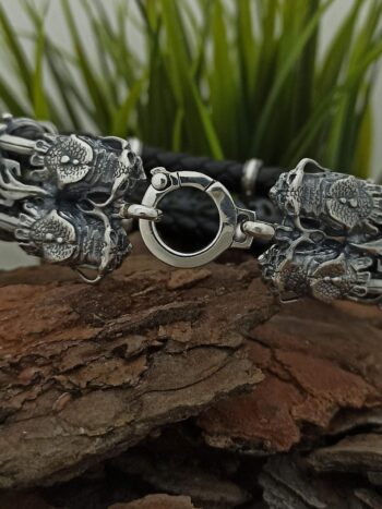 Мъжка сребърна гривна 423B