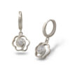 Дамски сребърни обеци с циркони, модел 025E, Студио Николас