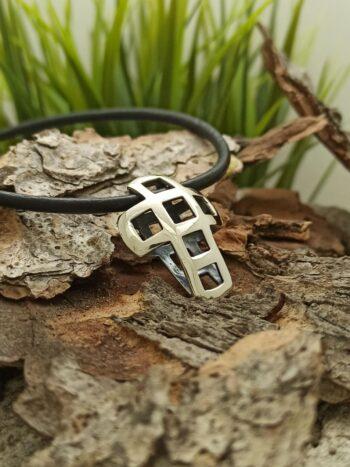 Дамски сребърен кръст 192M