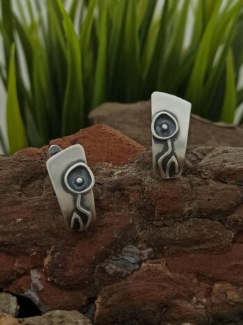 Дамски сребърни обеци 1304E