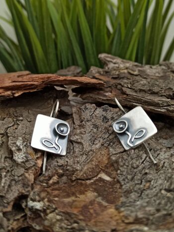 Дамски сребърни обеци 1305E