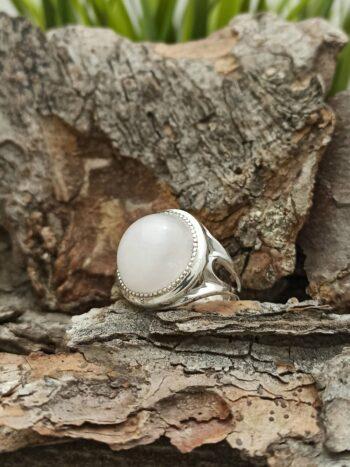 Сребърен пръстен с розов кварц 1376R