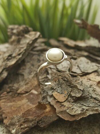 Пръстен от сребро с перла 1336R