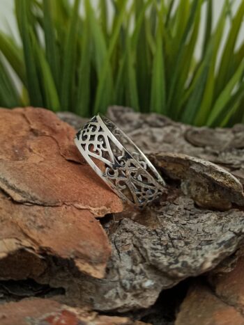 Сребърен пръстен тип халка 380R