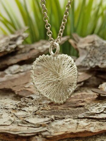 Дамски медальон сребърно сърце 250M