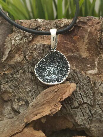 Дамски сребърен медальон 1402M