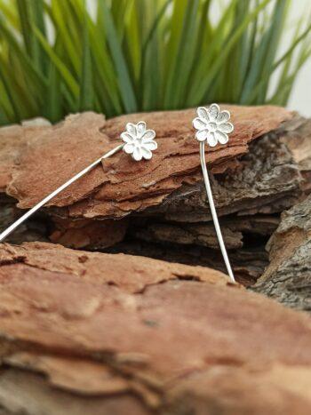 Дамски сребърни обеци 