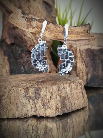 Дамски сребърни обеци 769E