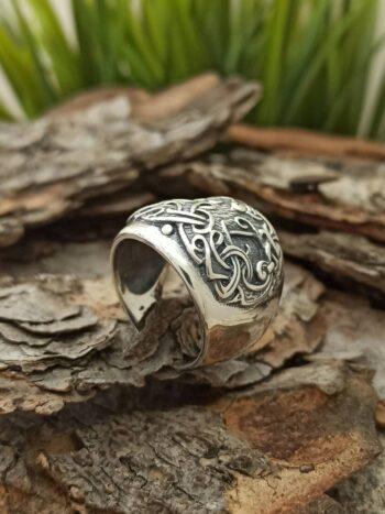 Сребърен пръстен Дървото на живота Yggdrasil