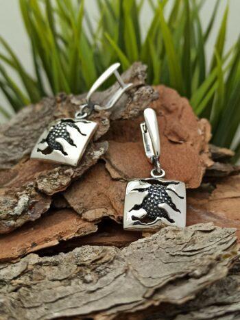 Дамски сребърни обеци 896E