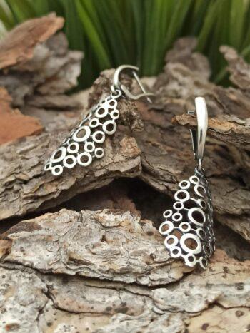 Дамски сребърни обеци 1245E