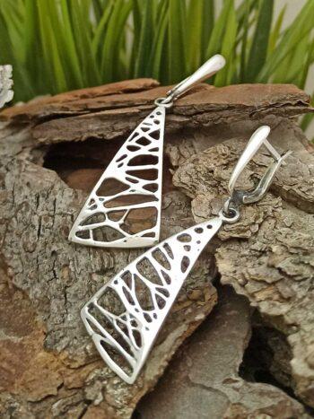 Дамски сребърни обеци 900E