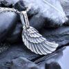 Дамски сребърен медальон Крило на Ангел ръчно изработен 27A от Студио Николас