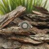 Дамски сребърен пръстен с розов кварц 1264R